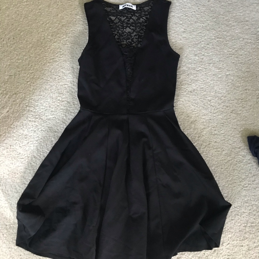 Black lace dress, size medium